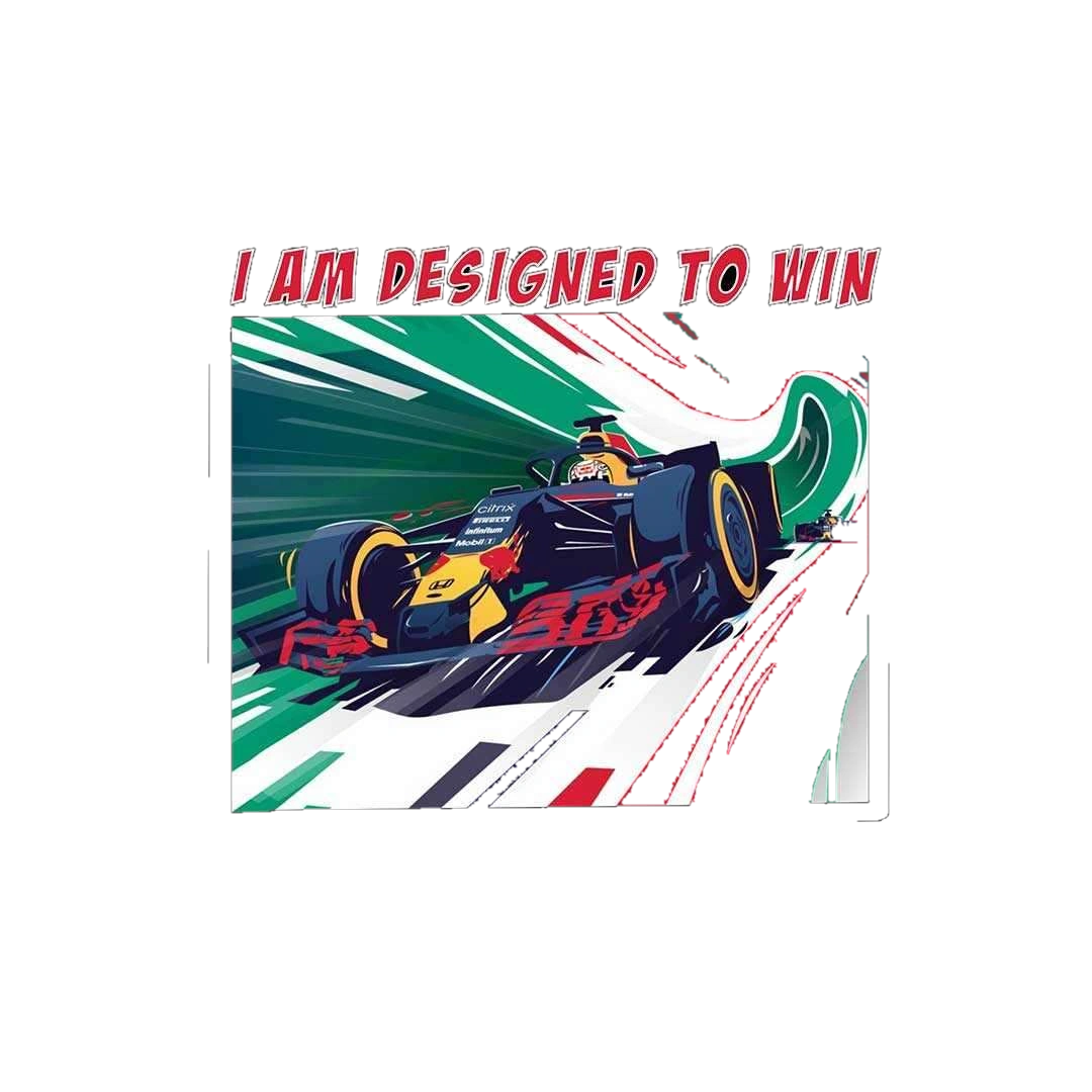 I Am Designed To Win Sticker